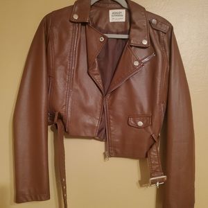 Faux leather jacket